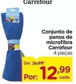 Oferta de Carrefour - Conjunto De Panos De Microfibra por R$12,99 em Carrefour