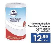 Oferta de Carrefour - Pano Reutilizável Essential por R$12,99 em Carrefour