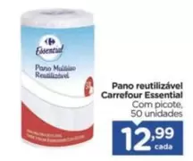 Oferta de Carrefour - Pano Reutilizável Essential por R$12,99 em Carrefour