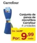 Oferta de Carrefour - Conjunto De Panos De Microfibra por R$9,99 em Carrefour