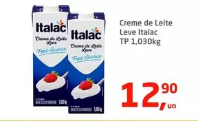 Oferta de Italac - Creme De Leite Leve por R$12,9 em Tenda Atacado