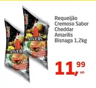 Oferta de Cremoso - Requeijão Cremoso Sabor Cheddar por R$11,99 em Tenda Atacado