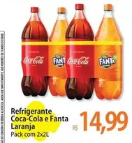 Oferta de De   - Refrigerante Coca-Cola E Fanta Laranja por R$14,99 em Atacadão