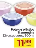 Oferta de Tramontina - Pote De Plástico por R$11,99 em Carrefour