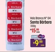 Oferta de Santa Barbara - Vela Branca N 04 por R$15,99 em Super Muffato