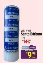 Oferta de Santa Barbara - Vela N°06 por R$14,99 em Super Muffato