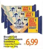 Oferta de Leve - Biscoito Club Social Embalagem Economica por R$6,99 em Atacadão