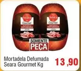 Oferta de Seara -  Gourmet - Mortadela Defumada por R$13,9 em Spani Atacadista