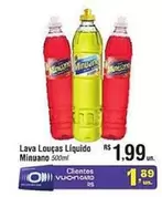 Oferta de Minuano - Lava Louças Liquido por R$1,99 em Fort Atacadista