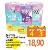 Oferta de Gillette - Aparelho Descartavel Venus Simply por R$18,9 em Atacadão