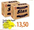 Oferta de Stax - Toalha De Papel Bc por R$13,5 em Atacadão