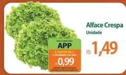 Oferta de De   - Alface Crespa por R$1,49 em Atacadão