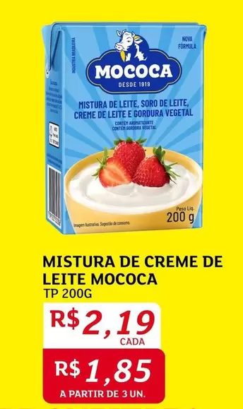 Oferta de Mococa - Mistura De Creme De Leite por R$2,19 em Assaí Atacadista