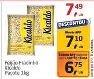 Oferta de Kicaldo - Feijão Fradinho por R$7,49 em Tenda Atacado