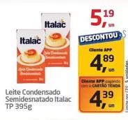 Oferta de Italac - Leite Condensado Semidesnatado por R$5,19 em Tenda Atacado