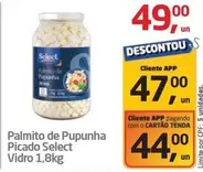 Oferta de Select - Palmito De Pupunha Picado por R$49 em Tenda Atacado