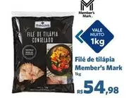 Oferta de Member's Mark - Filé De Tilápia por R$54,98 em Sam's Club