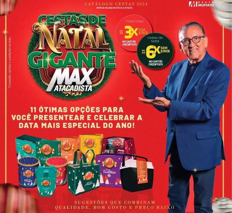 Oferta de Natal - Cesta De  De Gante / De em Super Muffato