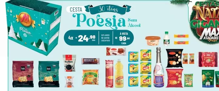 Oferta de Apti - Cesta Poesia por R$24,99 em Max Atacadista