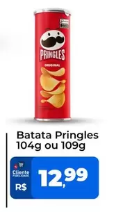 Oferta de Pringles - Batata por R$12,99 em Tonin Superatacado