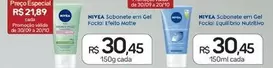 Oferta de Nivea - Sabonete Em Gel Facia Equilibio Nutrivo por R$30,45 em Drogal