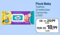 Oferta de Flock Baby - Toalhas Umedecidas por R$18,99 em Drogal