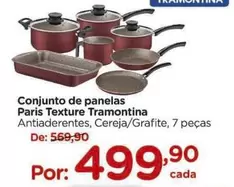 Oferta de Paris - Conjunto De Panelas Tramontina por R$499,9 em Carrefour