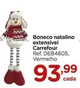 Oferta de Carrefour - Boneco Natalino Extensivel por R$93,99 em Carrefour