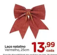 Oferta de Laço Natalino por R$13,99 em Carrefour