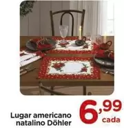 Oferta de Dòhler - Lugar Americano Natalino por R$6,99 em Carrefour