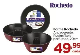 Oferta de Rochedo - Forma  Antiaderente, Pudim/ Bolo Perfurado por R$49,99 em Carrefour