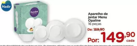 Oferta de Nadir - Aparelho De Jantar Opaline por R$149,9 em Carrefour