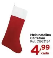 Oferta de Carrefour -  Meia natalina por R$4,99 em Carrefour