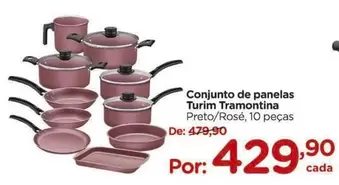 Oferta de Tramontina - Conjunto De Panelas Turim Tramotina por R$429,9 em Carrefour