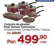 Oferta de Paris - Conjunto De Panelas Tramontina por R$499,9 em Carrefour