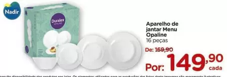 Oferta de Nadir - Aparelho De Jantar Opaline por R$149,9 em Carrefour