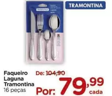 Oferta de Tramontina - Faqueiro Laguna por R$79,99 em Carrefour