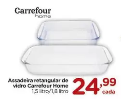 Oferta de Carrefour - Assadeira Retangular De Vidro por R$24,99 em Carrefour