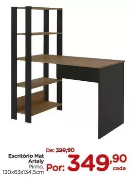 Oferta de Artely - Escritorio Mat por R$349,9 em Carrefour