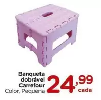 Oferta de Carrefour - Banqueta Dobrável por R$24,99 em Carrefour