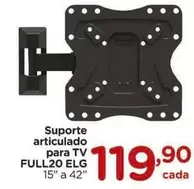 Oferta de Suporte Articulado Para Tv Full20 Elg por R$119,9 em Carrefour