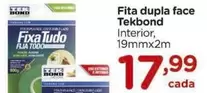 Oferta de Tekbond - Fita Dupla Face por R$17,99 em Carrefour