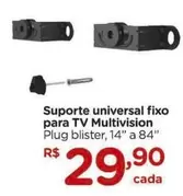 Oferta de Universal - Suporte  Fixo Para Tv Multivision por R$29,9 em Carrefour