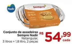 Oferta de Nadir - Sempre  - Conjunto De Assadeiras por R$54,99 em Carrefour