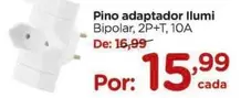 Oferta de Pino Adaptador Ilumi por R$15,99 em Carrefour