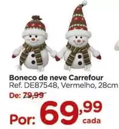 Oferta de Carrefour - Boneco De Neve por R$69,99 em Carrefour