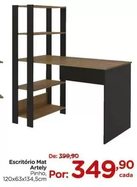 Oferta de Artely - Escritorio Mat por R$349,9 em Carrefour