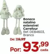 Oferta de Carrefour - Boneco Natalino Extensivel por R$93,99 em Carrefour