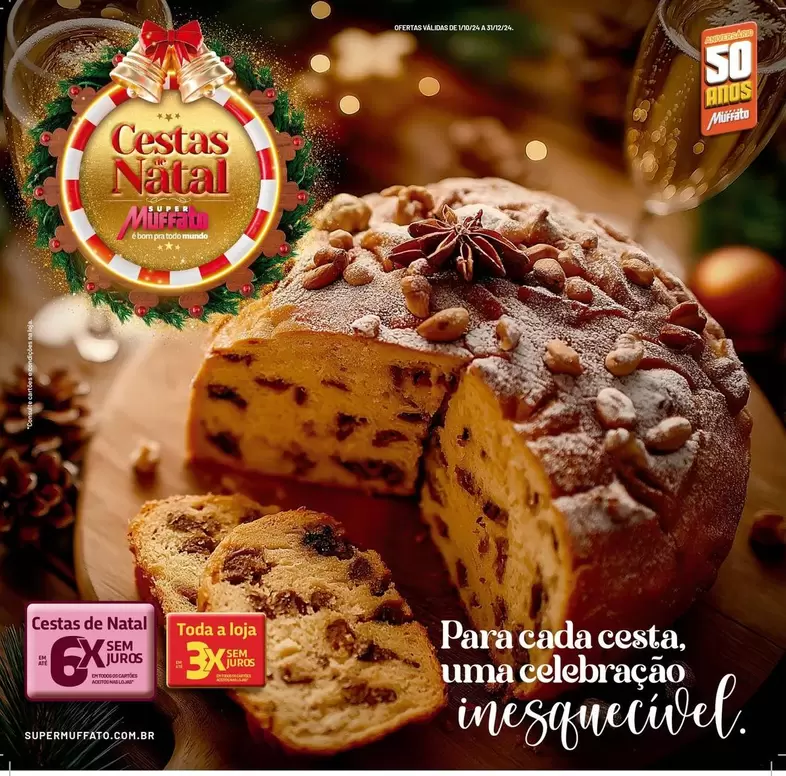 Oferta de Natal - Cesta De e em Super Muffato