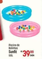 Oferta de Sunfit - Piscina De Bolinhas por R$39,99 em Super Muffato